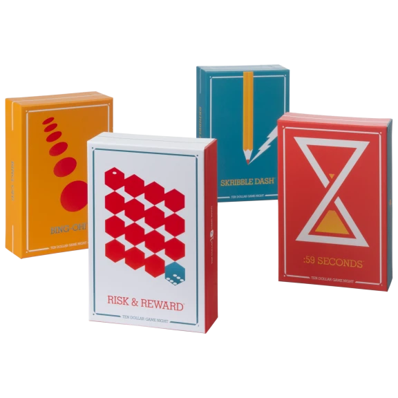 4-Piece University Games Family Game Night Collection