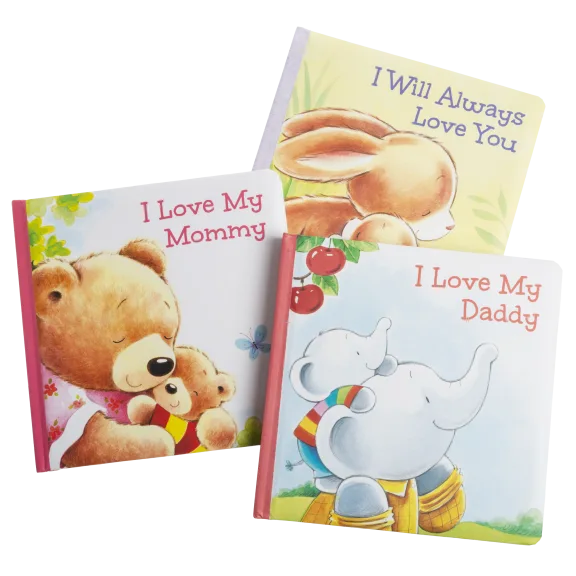 3-Pack: Page Publications Padded Board Books "I Love You" Set