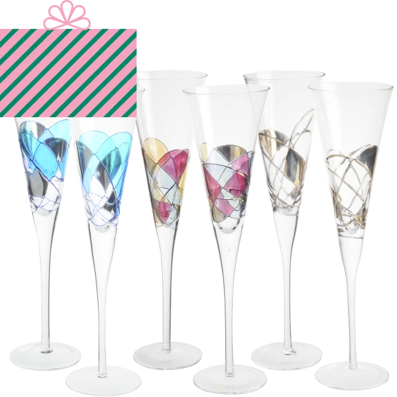 Antoni Barcelona 2-Piece Champagne Flute Gift Box Set