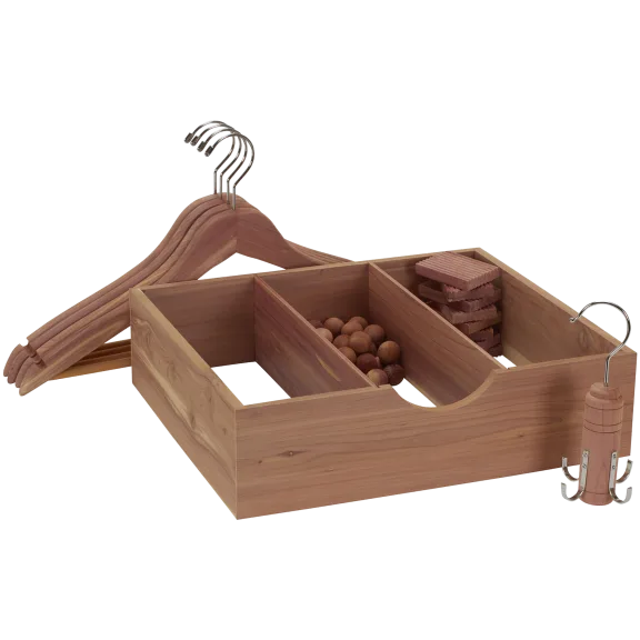 Cedar Fresh Cedar Box Set with Hangers, Blocks, Balls, and Sachets