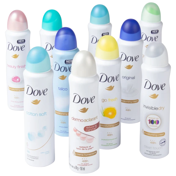 10-Pack: Dove Antiperspirant Spray for Women