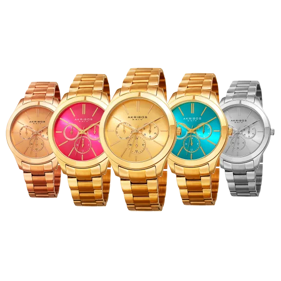 Akribos XXIV Women's Stainless Steel Bracelet Watch