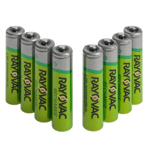 8-Pack Rayovac AAA Rechargeable Batteries