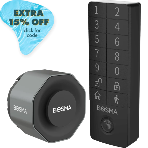 Bosma Aegis Smart Door Lock & Wireless Bluetooth Fingerprint Keypad Bundle