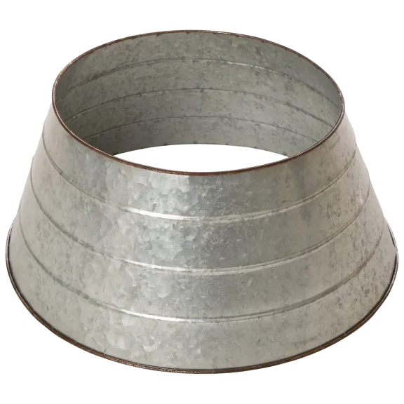 Glitzhome 22"D Galvanized Metal Tree Collar