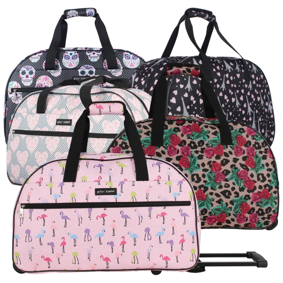 Betsey Johnson Designer Lightweight Carry On Pattern 22 Inch Duffel Bag
