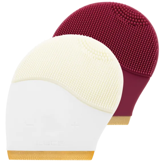 LUCE 180° Facial Cleansing and Anti-Aging Device with Aloe Vera Cleansing Gel