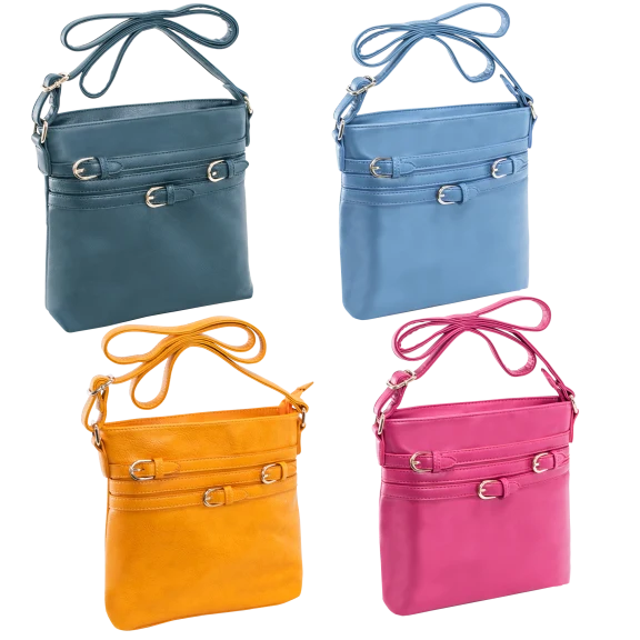 Parinda Clarice II Multi-Belt Adorned Crossbody Purse