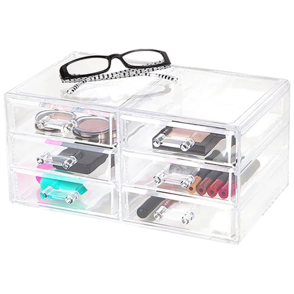 Richards Homewares Clearly Chic Acrylic 6-Drawer Organizer