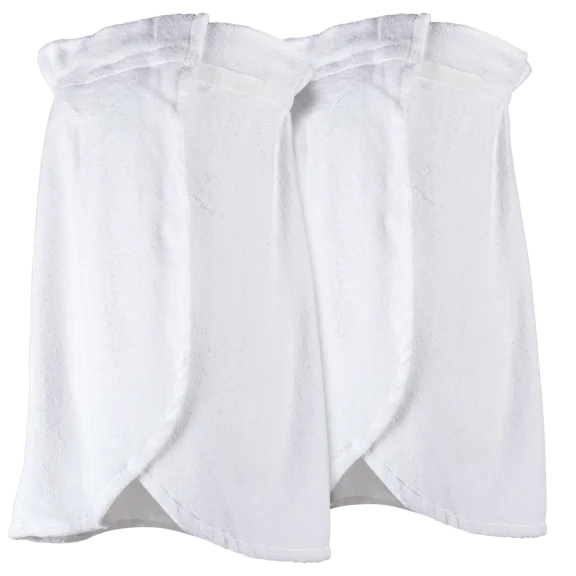 2-Pack: Wamsutta 100% Cotton Terry Sarong Wraps