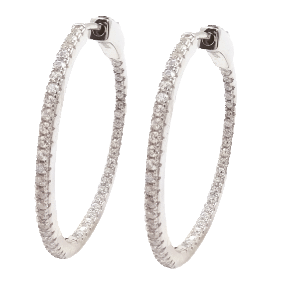 Savvy Cie Royale 1.5" Hoop Earrings