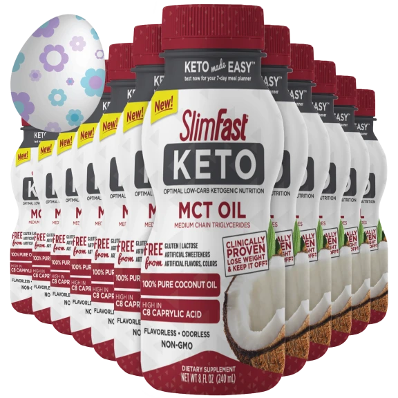 12-Pack: SlimFast Keto MCT Oil (96oz)