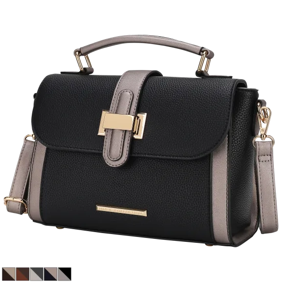 MKF Collection Willa Colorblock Vegan Leather Shoulder Bag by Mia K