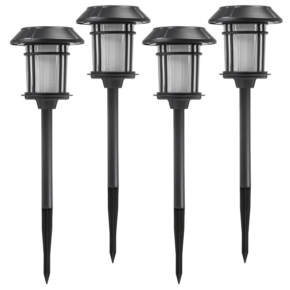 4-Pack: Sterno Home Solar LED Path Lights
