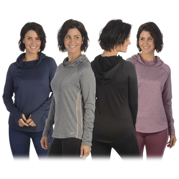 Maidenform® Women's Funnel Neck Seamless Long Sleeve Hoodie
