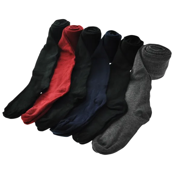 6-Pack: Angelina Lady's Winter Tights with Heel