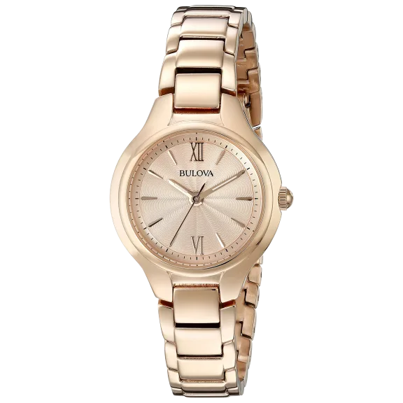 Bulova Classic Rose Gold-Tone Stainless Steel Ladies Watch 97L151