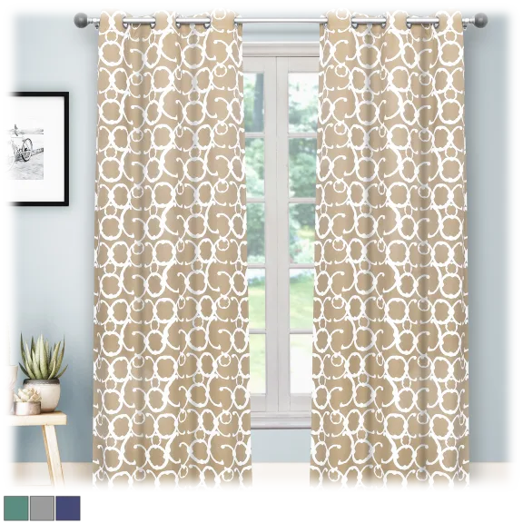 Blackout 365 Rhys 84'' Blackout Grommet Curtain Set