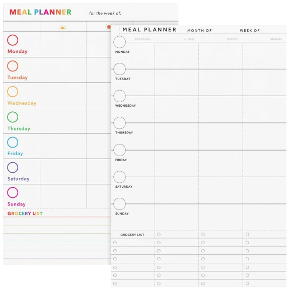 3-Pack: Paperage Meal Planning Tear-Off Pads