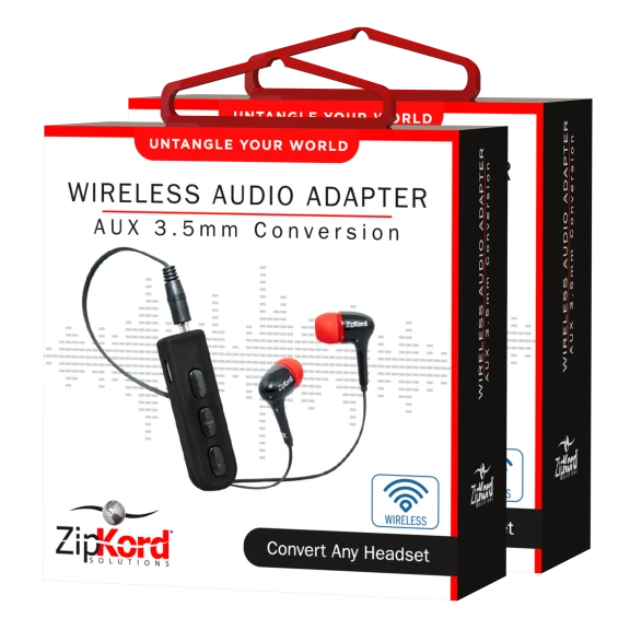 2-Pack: Zipkord 3.5mm Bluetooth Audio Adapters
