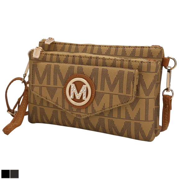 MKF Collection Manny Milan M Signature Crossbody Wristlet