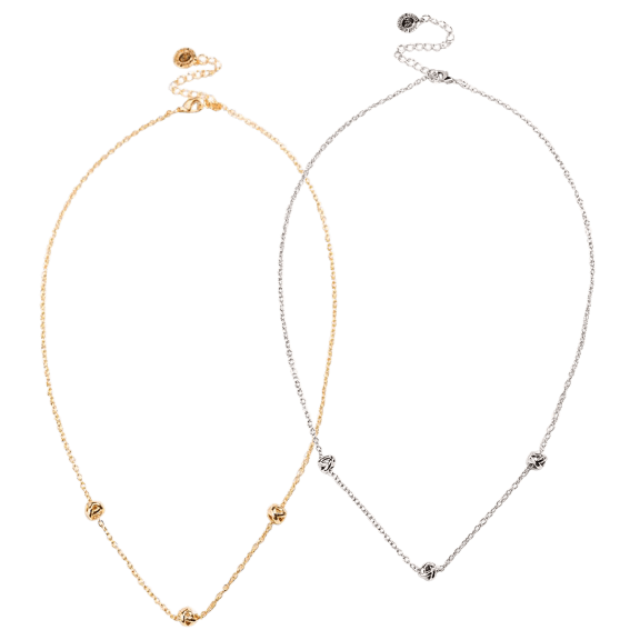 Hollywood Sensation Dainty Love Knot Necklace