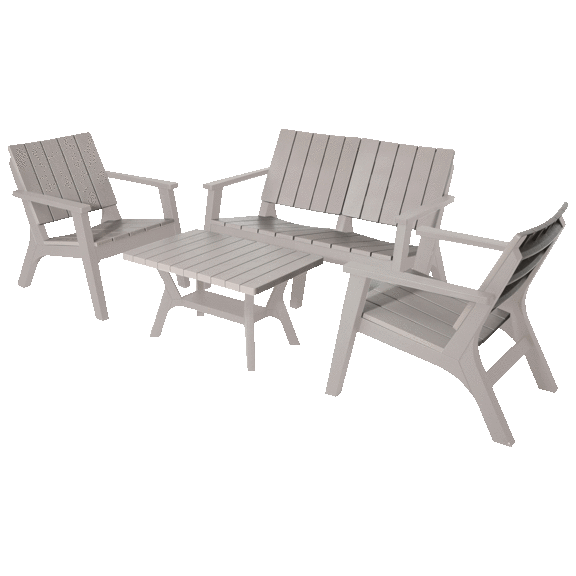 Dukap ENZO 4 Piece Patio Sofa Seating Set