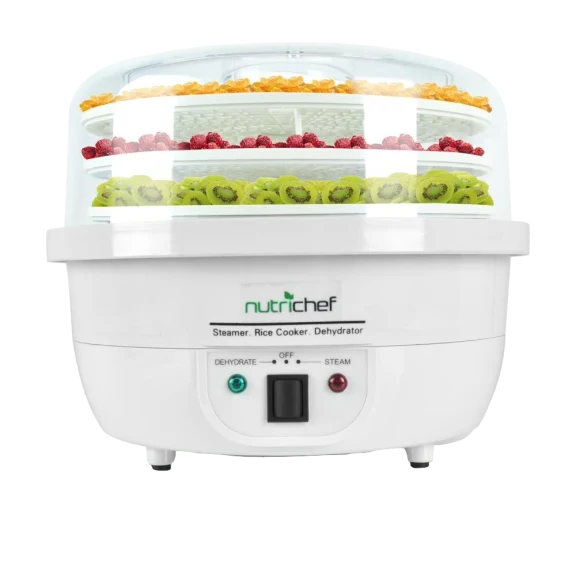 NutriChef 3-in-1 Dehydrator Steamer & Cooker