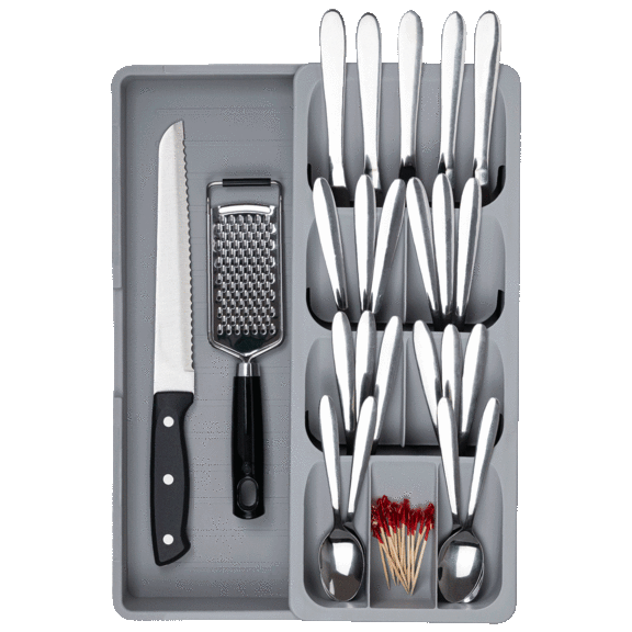Cheer Collection Kitchen Drawer Expandable Organizer