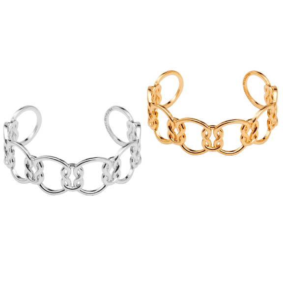 Hollywood Sensation Large Love Knot Friendship Cuff Bangle