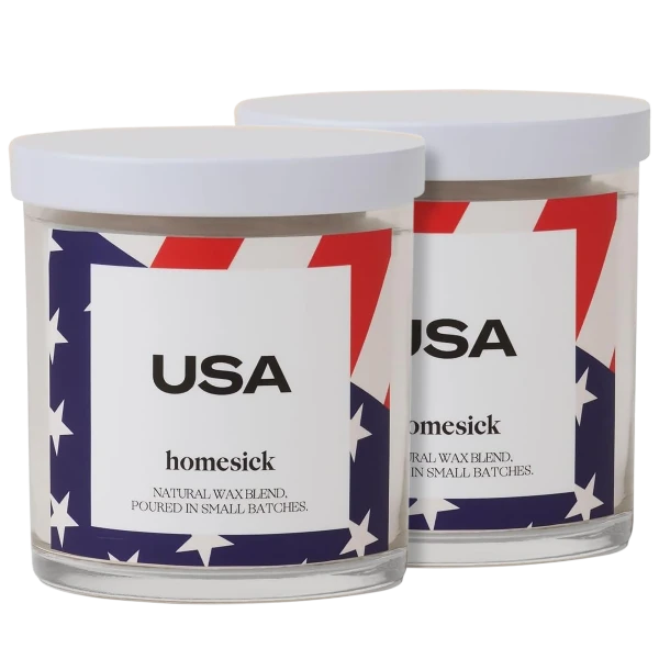 2-Pack: Homesick Natural Soy USA Candle