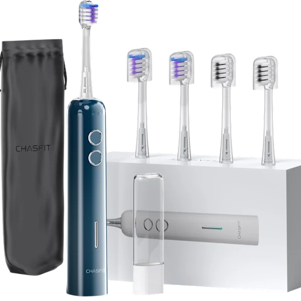 Chasfit Oscillating Sonic Toothbrush with 4 Brush Heads