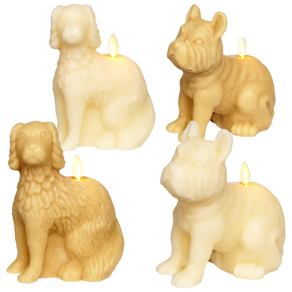 Luminara Flameless Dog-Shaped Candle