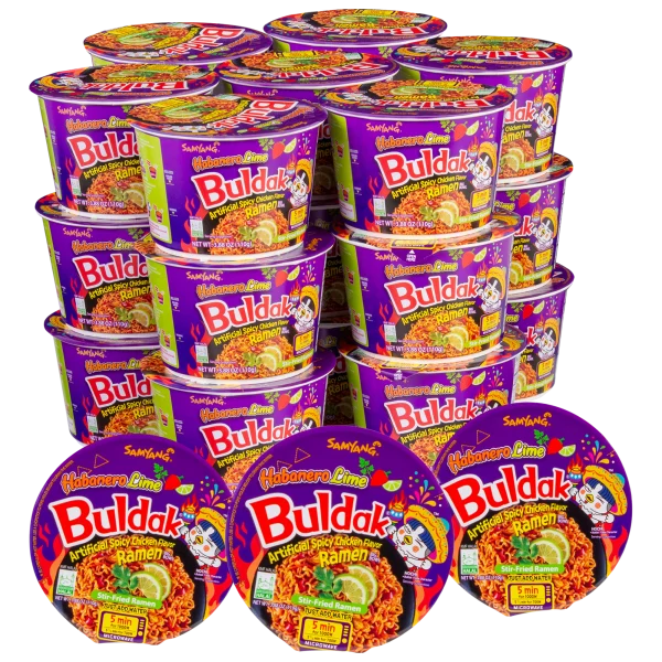 24-Pack: Samyang Buldak Habanero Lime Big Bowls