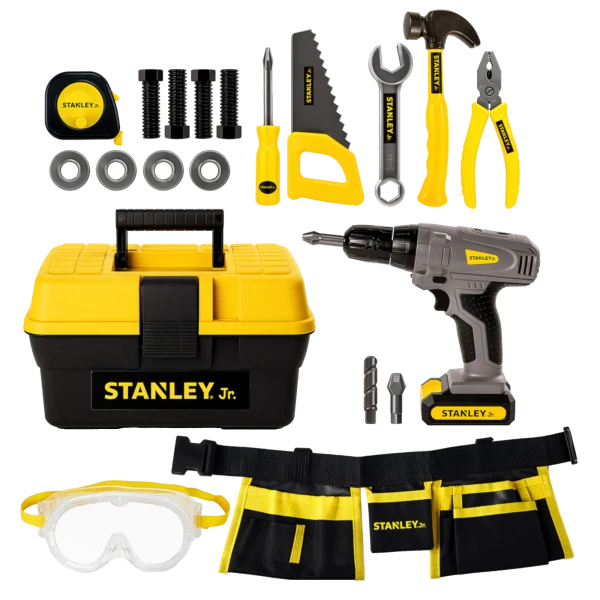 Stanley Jr. 21-Piece Kids Toolbox Set
