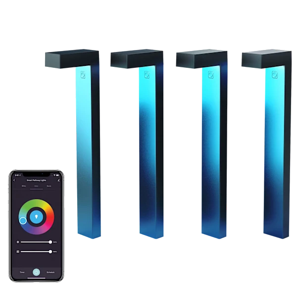 4-Pack: Atomi Smart Wi-Fi Platea Outdoor Pathway Lights or 2-Pack Expansion Set