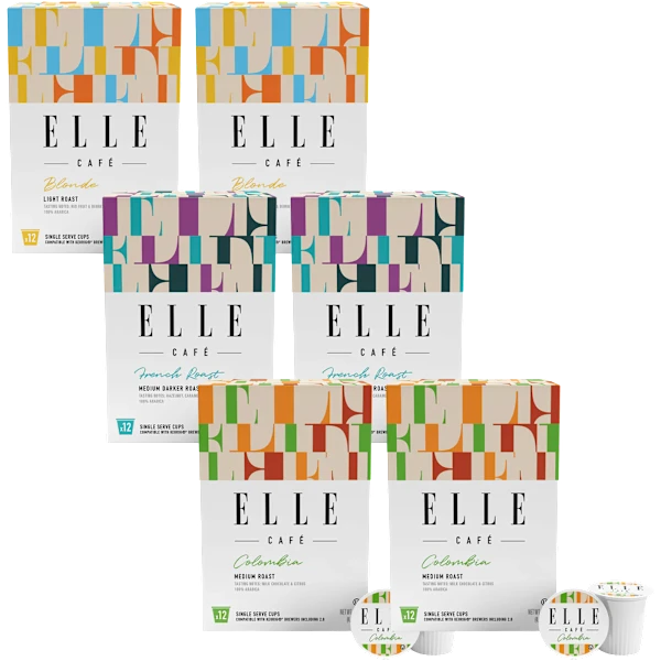 72-Pack: ELLE Café K-Cup Coffee Pods