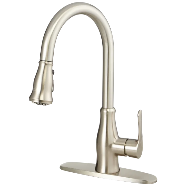 Dalmo Brushed Nickel Touchless Kitchen Faucet with Pull Down Sprayer