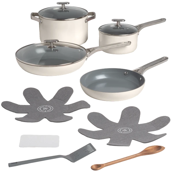 Greater Goods 12-Piece Premium PFAS-Free Triple-Layer Ceramic Cookware Set