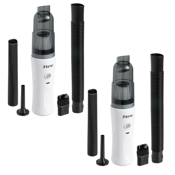 2-Pack: iHome HandVac Cordless Vacuum and Accessory Kit