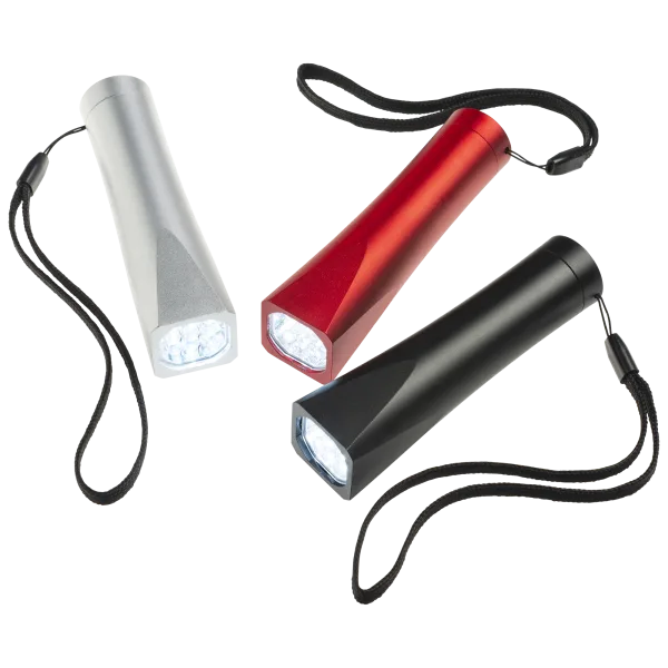 3-Pack: LumaGear Sleek Aluminum Flashlight in Assorted Colors