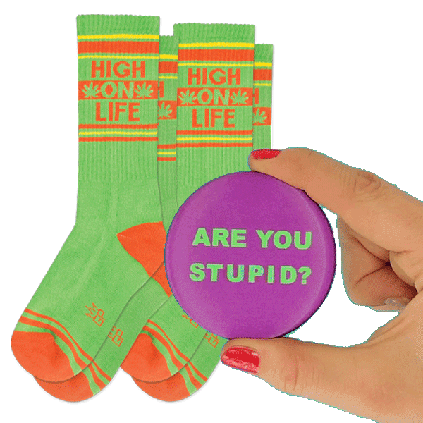 Gumball Poodle Socks & a Magic Button