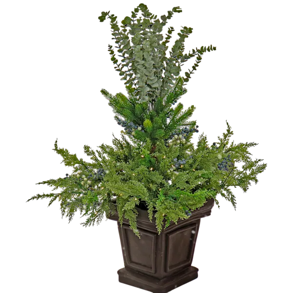 National Tree Company 48" Core Greenery Decorated Core Urn