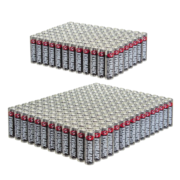96 or 192-Pack: Eveready AA SHD Batteries