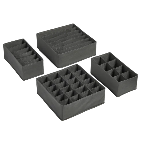 Tidy & Co. 4-Piece Collapsible Fabric Storage