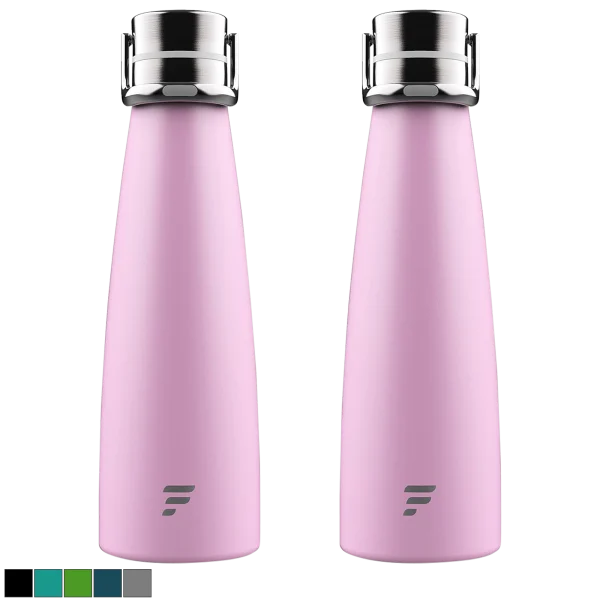 2-Pack: LetsFit 16oz Stainless Steel Insulated Water Bottles