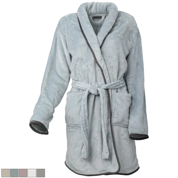 Ardour Pipe Hem Velvet Robes