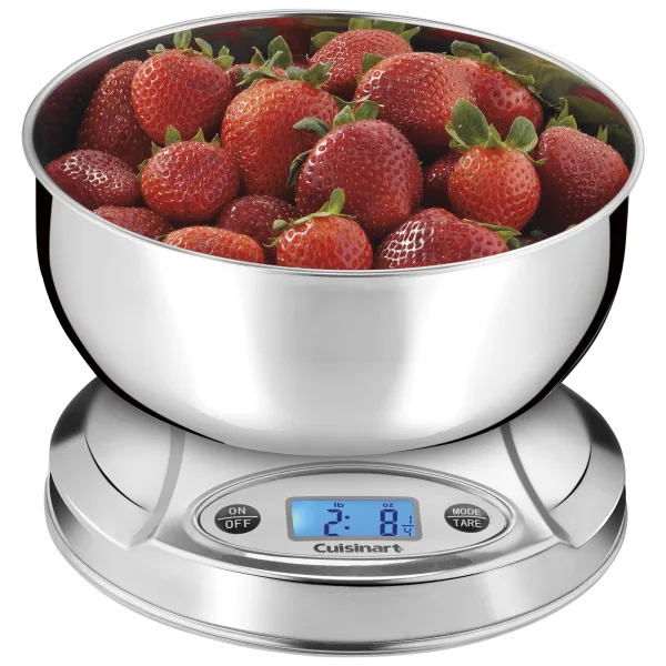 Cuisinart PrecisionChef Digital Kitchen Scale with Stainless Steel Bowl