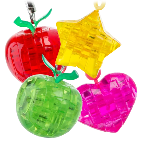 4-Pack: Bepuzzled Mini Original 3D Crystal Puzzles