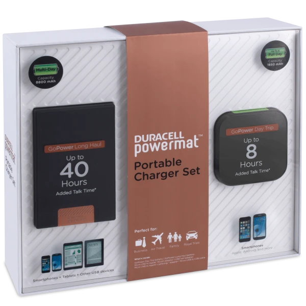Duracell 8800mAh & 1850mAh Power Bank Set